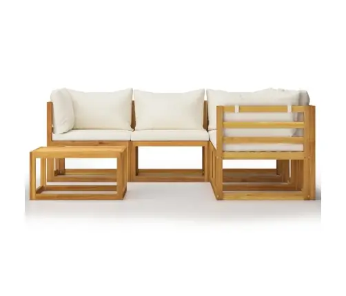 6-Daļīgs Dārza Atpūtas Mēbeļu Komplekts Ar Matračiem, Akācija Vidaxl