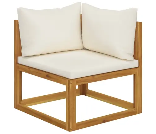 11-Daļīgs Dārza Atpūtas Mēbeļu Komplekts Ar Matračiem, Akācija Vidaxl