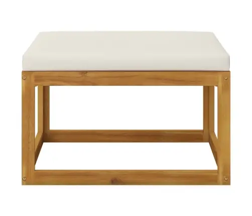 Sodo Baldų Komplektas Su Pagalvėmis, 4 Dalių, Kreminis, Akacija