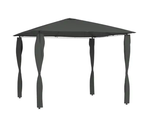 Dārza Nojume Ar Stabu Pārsegiem, 3X3X2,6 M, Antracīta, 160 G/M² Vidaxl