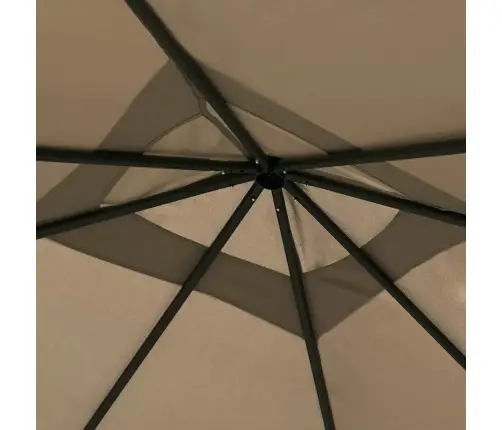 Pavėsinė, Taupe Spalvos, 3X3X2,6M, 160G/M²