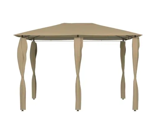 Dārza Nojume Ar Stabu Pārsegiem, 3X4X2,6 M, Pelēkbrūna, 160G/M² Vidaxl