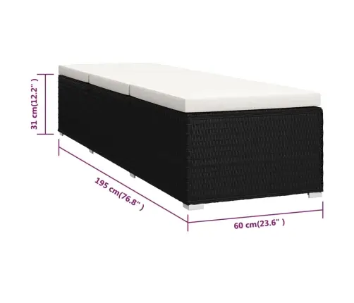 3 Tk Lamamistooli Teelauaga, Polürotang, Must