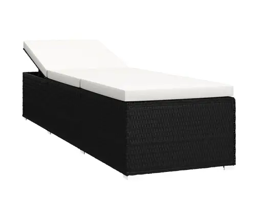 3 Tk Lamamistooli Teelauaga, Polürotang, Must