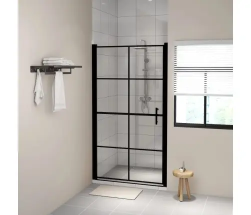 Dušas Durvis, Rūdīts Stikls, 100X178 Cm, Melnas Vidaxl