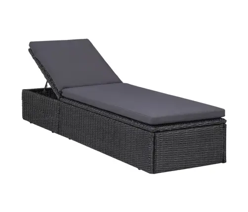 Lauko Valgomojo Komplektas, 9 Dalių, Juodas, Poliratanas