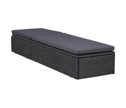 Lauko Valgomojo Komplektas, 9 Dalių, Juodas, Poliratanas