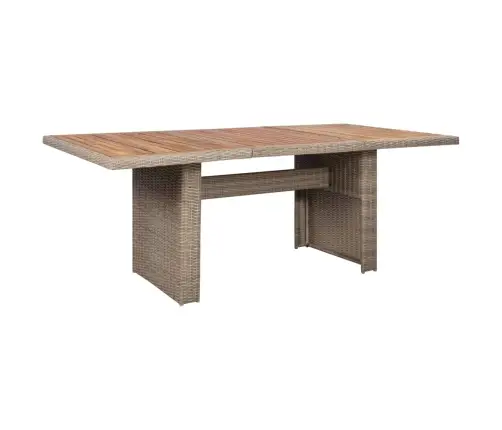 9-Osaline Aiamööblikomplekt Patjadega, Polürotang