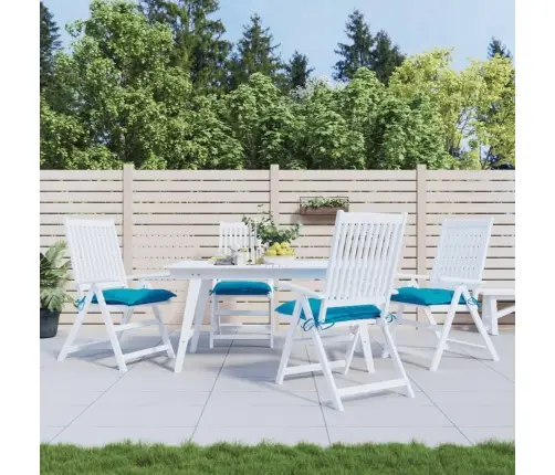 Kėdės Pagalvėlės, 4Vnt., Šviesiai Mėlynos, 40X40X7cm Audinys