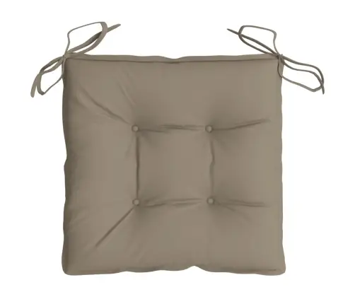 Dārza Krēslu Spilveni, 4 Gab., Pelēkbrūni, 50X50X7 Cm, Audums Vidaxl