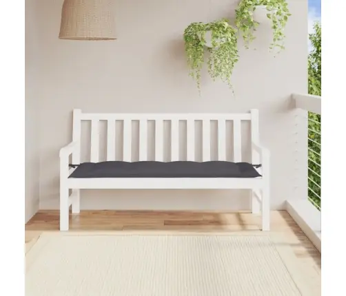 Dārza Sola Matracis, 150X50X7 Cm, Audums, Antracītpelēks Vidaxl