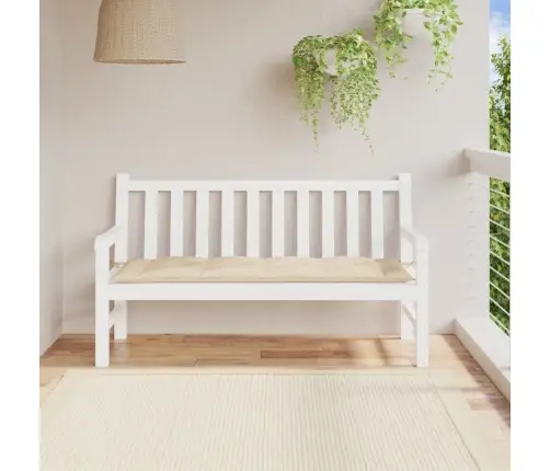 Dārza Sola Matracis, 150X50X7 Cm, Audums, Bēšs Vidaxl