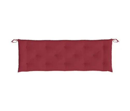 Dārza Sola Matracis, 150X50X7 Cm, Audums, Vīnsarkans Vidaxl