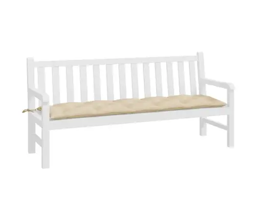 Dārza Sola Matracis, 180X50X7 Cm, Audums, Bēšs Vidaxl