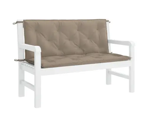 Dārza Sola Matracis, 120X(50+50)X7 Cm, Audums, Pelēkbrūns Vidaxl