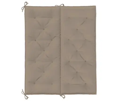 Dārza Sola Matracis, 120X(50+50)X7 Cm, Audums, Pelēkbrūns Vidaxl