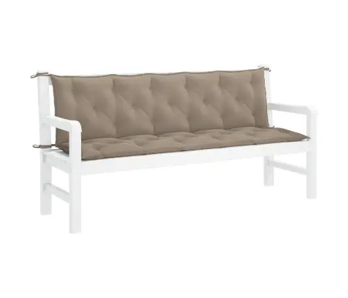 Dārza Sola Matracis, 180X(50+50)X7 Cm, Audums, Pelēkbrūns Vidaxl