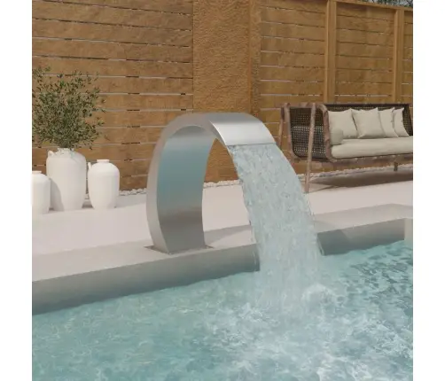 Baseina Strūklaka Ar Led, 22X60X70 Cm, Nerūsējošs Tērauds 304 Vidaxl