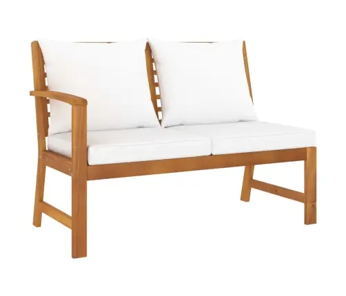 5-Daļīgs Dārza Mēbeļu Komplekts Ar Matračiem, Akācijas Koks Vidaxl