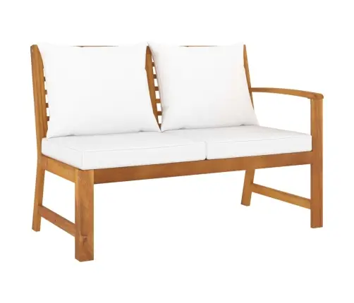 Sodo Baldų Komplektas Su Pagalvėmis, 4 Dalių, Kreminis, Akacija