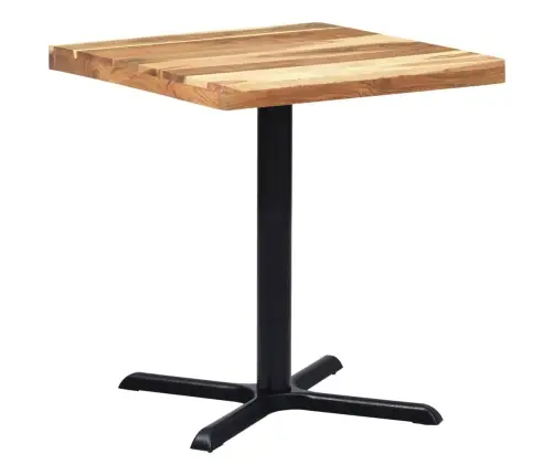 Bistro Galda Kāja Melna 76X76X72 Cm Čuguns Vidaxl