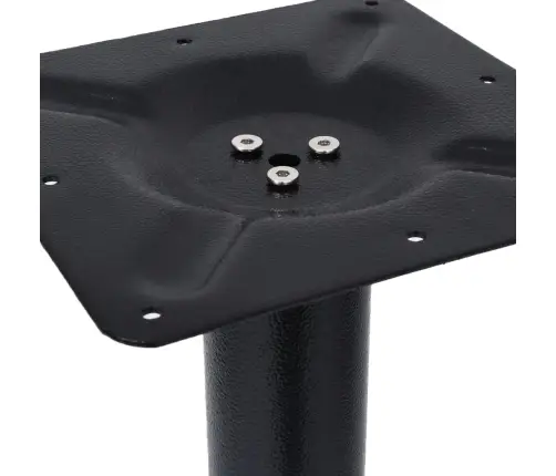 Bistro Galda Kāja, 76X76X107 Cm, Melns Čuguns Vidaxl