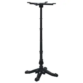 Bistro Galda Kāja Melna 52X52X108 Cm Čuguns Vidaxl