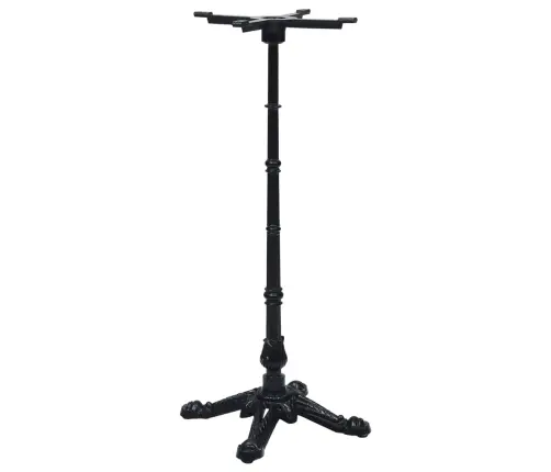 Bistro Galda Kāja Melna 52X52X108 Cm Čuguns Vidaxl