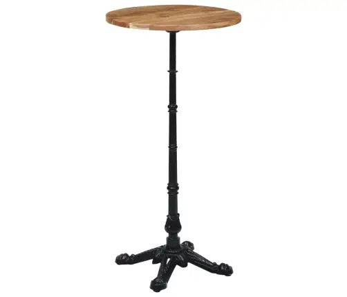 Bistro Galda Kāja Melna 52X52X108 Cm Čuguns Vidaxl