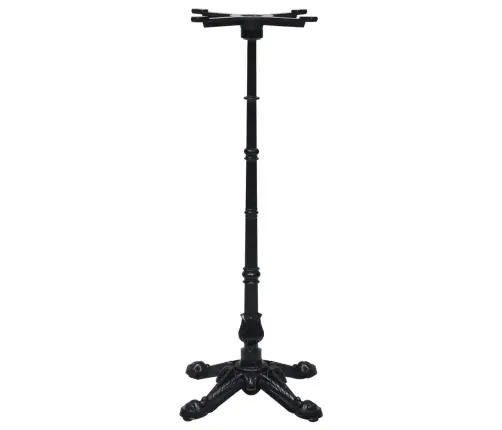 Bistro Galda Kāja Melna 52X52X108 Cm Čuguns Vidaxl