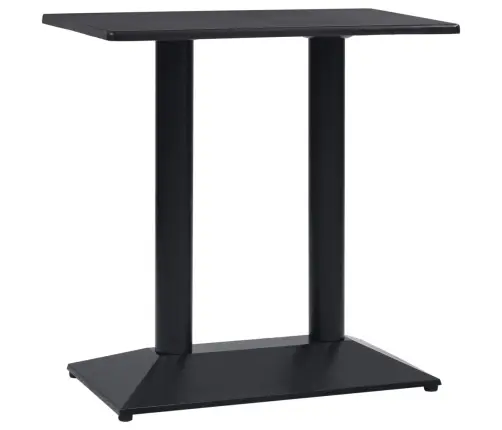 Bistro Galda Kāja Melna 70X40X72 Cm Čuguns Vidaxl