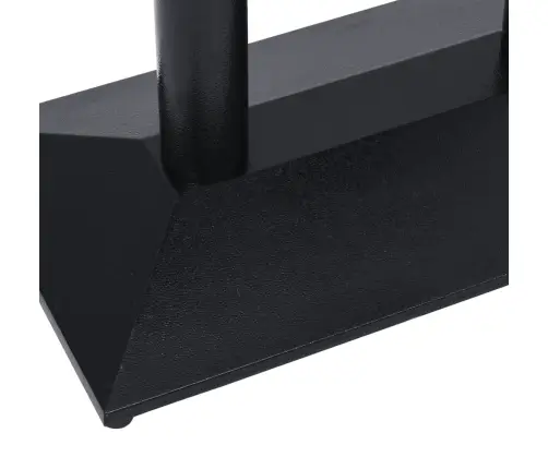 Bistro Galda Kāja Melna 70X40X72 Cm Čuguns Vidaxl