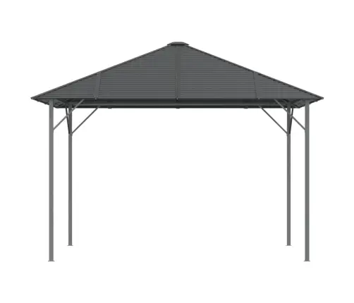 Pavėsinė Su Stogu, Antracito Spalvos, 3X3M