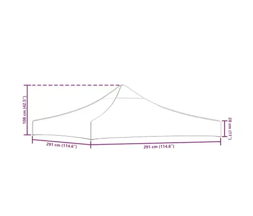 Proginės Palapinės Stogas, Smėlio Spalvos, 3X3M, 270 G/M²