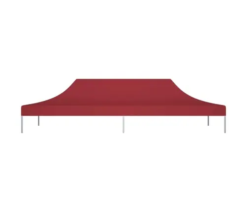 Proginės Palapinės Stogas, Tamsiai Raudonas, 6X3M, 270 G/M²