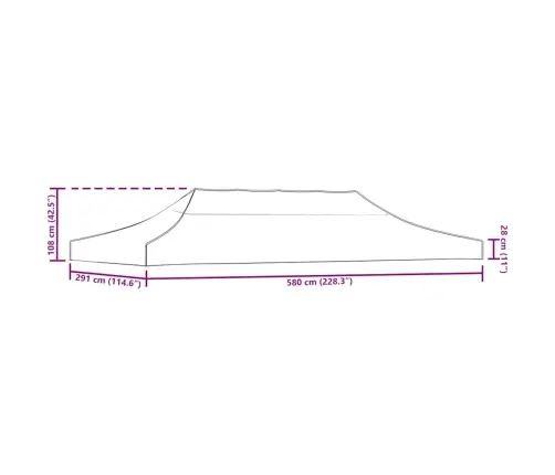 Dārza Nojumes Jumts, 6X3 M, Brūns, 270 G/M² Vidaxl