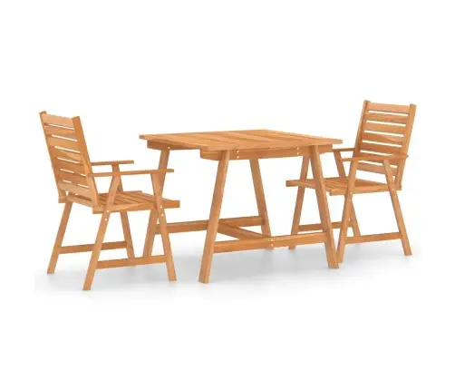 3-Daļīgs Dārza Mēbeļu Komplekts, Akācijas Masīvkoks Vidaxl
