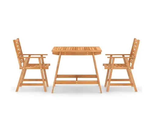 3-Daļīgs Dārza Mēbeļu Komplekts, Akācijas Masīvkoks Vidaxl