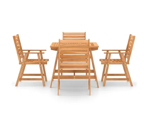 Sodo Valgomojo Komplektas, 5 Dalių, Akacijos Medienos Masyvas Sodo Valgomojo Komplektas, 5 Dalių, Akacijos Medienos Masyvas