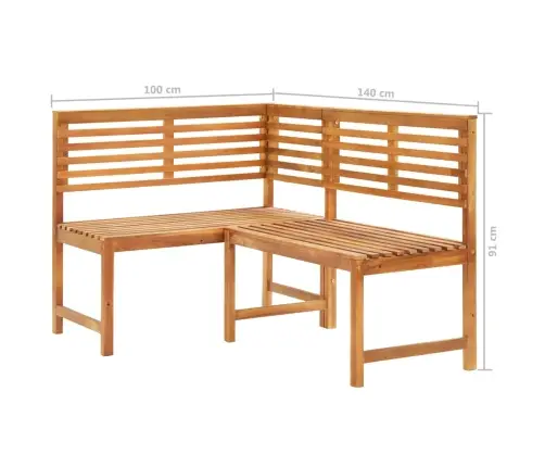 Bistro Baldų Komplektas, 4 Dalių, Akacijos Medienos Masyvas