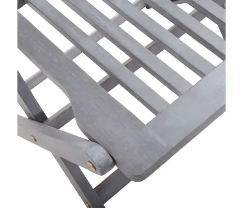 5-Daļīgs Dārza Mēbeļu Komplekts, Akācijas Masīvkoks, Pelēks Vidaxl