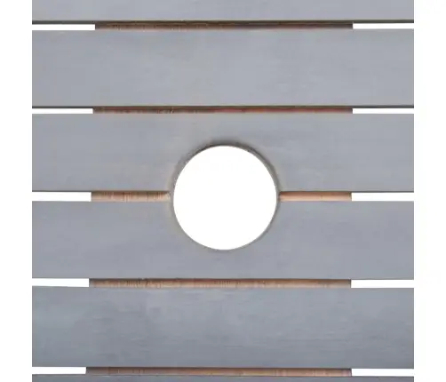 Sodo Valgomojo Komplektas, 7 Dalių, Pilkas, Akacijos Masyvas