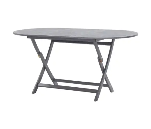 9-Osaline Aiamööblikomplekt, Akaatsiapuit, Hall