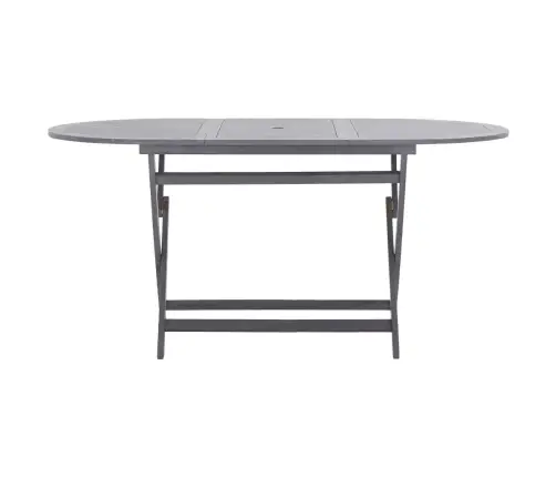 9-Osaline Aiamööblikomplekt, Akaatsiapuit, Hall