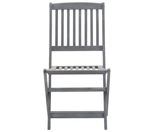 9-Osaline Aiamööblikomplekt, Akaatsiapuit, Hall