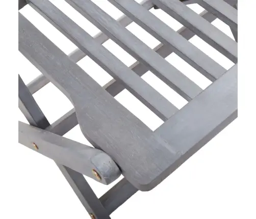 9-Osaline Aiamööblikomplekt, Akaatsiapuit, Hall