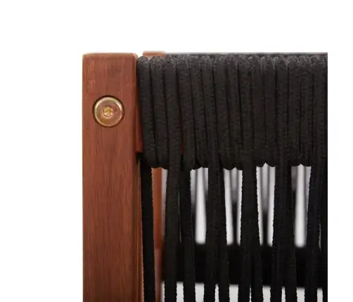 5-Osaline Aiamööblikomplekt Patjadega, Kreemikaspuidust, Akaatsia Ja Köis