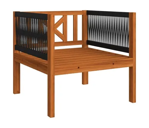 7 Daļu Dārza Atpūtas Mēbeļu Komplekts Ar Spilveniem, Krēmkrāsas Koks, Akācija Un Virve Vidaxl