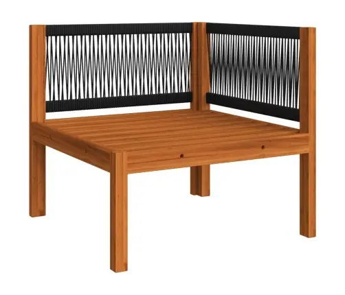 10 Daļu Dārza Atpūtas Mēbeļu Komplekts Ar Spilveniem, Krēmkrāsas Koks, Akācija Un Virve Vidaxl