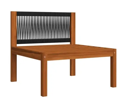 10 Daļu Dārza Atpūtas Mēbeļu Komplekts Ar Spilveniem, Krēmkrāsas Koks, Akācija Un Virve Vidaxl